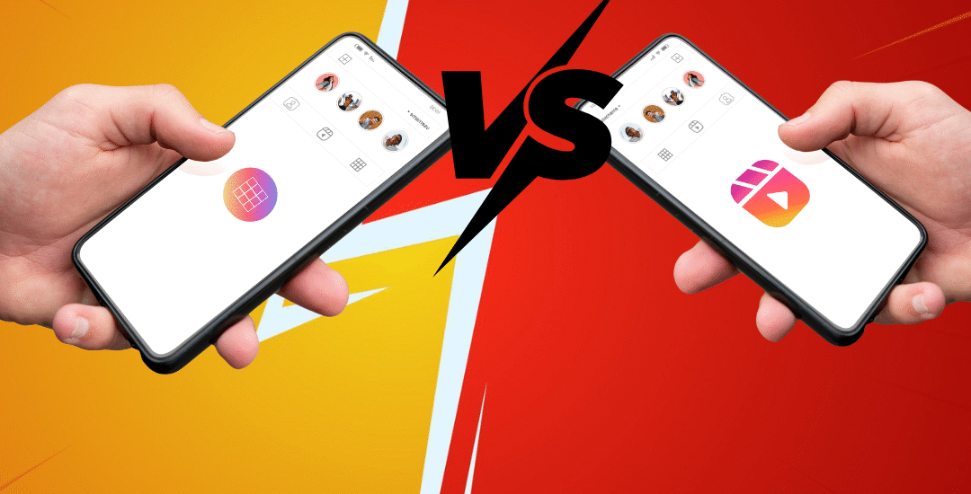 graphic shows the comparision between Reels vs Posts