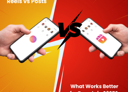 graphic shows the comparision between Reels vs Posts